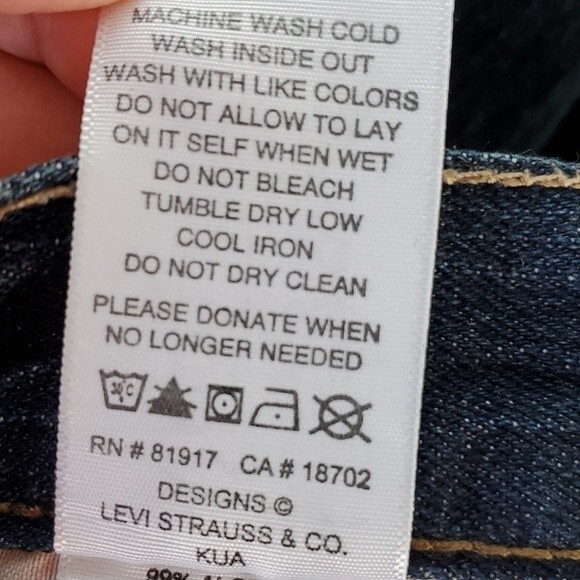 LEVI'S 510 SKINNY JEANS YOUNG MEN'S SIZE 20 30W 30L 99% COTTON - Picture 5 of 5